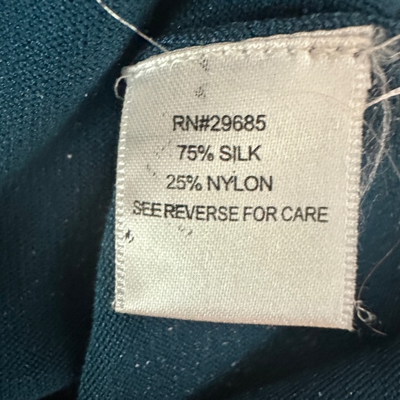 Pendleton Sweater Set Cardigan and Long Sleeve Sweater Teal Gray Womens Size M/L - Picture 13 of 16